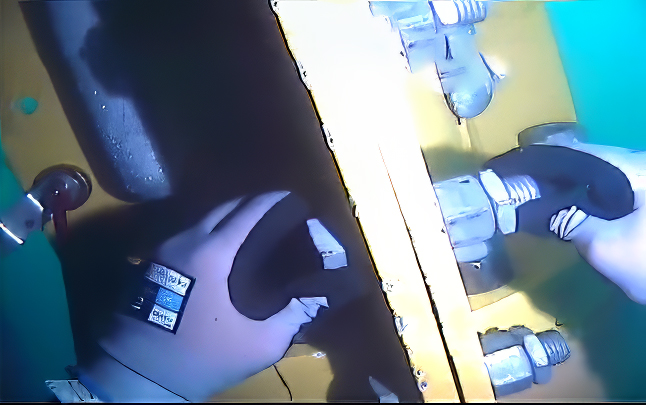 29 hummingbird wi riser bend stiffener as lef survwey of bellmouth area 3.movie snapshot